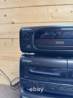 Système audio stéréo CD Technics SC-CH550 entièrement fonctionnel sans enceintes