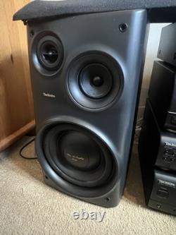 Système audio stéréo CD Technics SC-CH550 fonctionnel avec haut-parleurs
