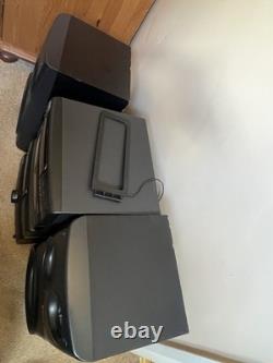 Système audio stéréo CD Technics SC-CH550 fonctionnel avec haut-parleurs