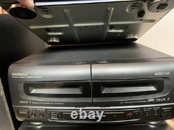 Système audio stéréo CD Technics SC-CH550 fonctionnel avec haut-parleurs