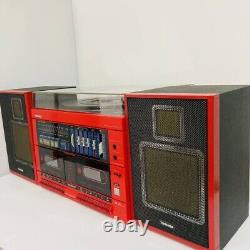 Système audio stéréo Toshiba SL-6 en provenance du Japon - enceintes/stéréo de collection rouges