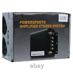 Système audio stéréo de moto Bluetooth 4 haut-parleurs 1000W MP3 FM ATV UTV noir