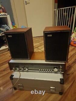 Système audio stéréo vintage Philips 22 RH781/65 des années 1960 & enceintes Tannoy Fusion R