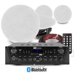 Système de haut-parleurs Bluetooth au plafond FCS 8 2-Zone avec amplificateur audio pour maison