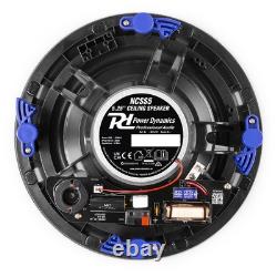 Système de haut-parleurs de plafond Bluetooth multi-pièces à 2 zones avec 4x NCSS 5 et câble