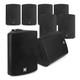 Système De Haut-parleurs Muraux Multi-chambres, Actif Avec Audio Bluetooth, 8x Ds50a Noir