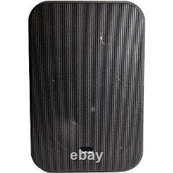 Système de sonorisation avec microphone sans fil 4x haut-parleurs muraux noirs 200 W et amplificateur 800 W