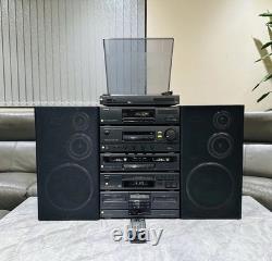 Système stéréo Aiwa MX-Z93M HiFi séparé avec enceintes surround et télécommande