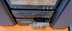 Système stéréo CD Technics SC-CA1080 + Télécommande/manuel/son surround à 5 haut-parleurs