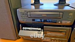 Système stéréo CD Technics SC-CA1080 + Télécommande/manuel/son surround à 5 haut-parleurs