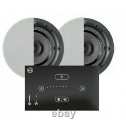 Systemline E50 In Mur Bluetooth Media System + Haut-parleurs De Plafond Qi65cb Sans Fil