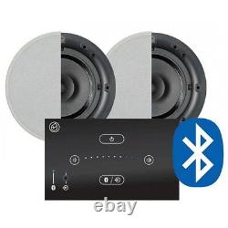 Systemline E50 Système Hi-fi Intégré Bluetooth Et Haut-parleurs De Plafond Qi 65cb Pair
