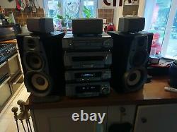 Technics Stereo System Dv280 DVD CD Haut-parleurs Sb Hi-fi Surround Sound + Remote
