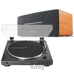 Tourne-disque Audio-Technica AT-LP60X + Enceinte Edifier D12 en érable avec Bluetooth HI-FI Package