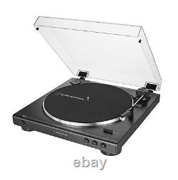Tourne-disque Audio-Technica AT-LP60X Enceintes actives en bois Edifier R1000T4 BOÎTE OUVERTE