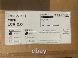 Triad Mini Lcr 2.0 Haut-parleur Mural 55+ Tv Stereo Soundbar Black Home Cinema