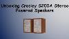 Unboxing Crosley S200a Haut-parleurs Stéréo Powered