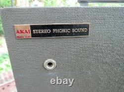 Vintage Akai Ss-40 Stereo Phonic Sound Hi-fi Haut-parleurs Retro Mid-century