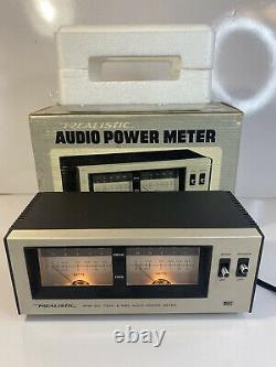 Vintage Réaliste Apm-200 Tube Amplificateur Stéréo Haut-parleur Audio Power Meter Nos