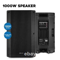 Vonyx VSA15 Haut-parleur PA Actif 15' 1000W Bi-Amplifié Son Professionnel