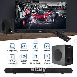 Xgody 3d Surround Sound Bar 2.1 Système Hifi Subwoofer Tv Speaker Home Theater